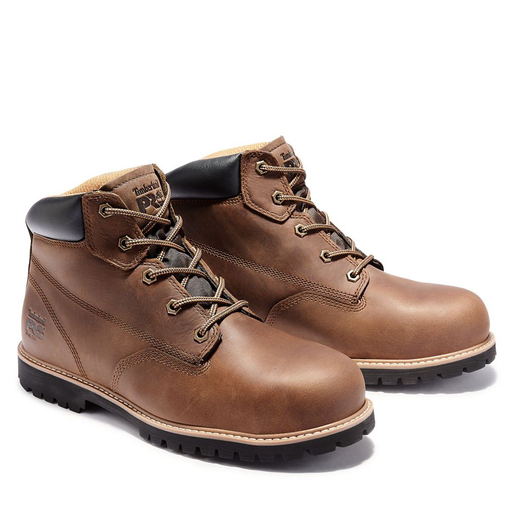 Timberland Mens Work Boots PRO® Gritstone Steel Toe - Brown - India PA1829360